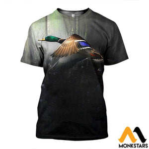 3d All Over Printed Duck Art Shirts And Shorts