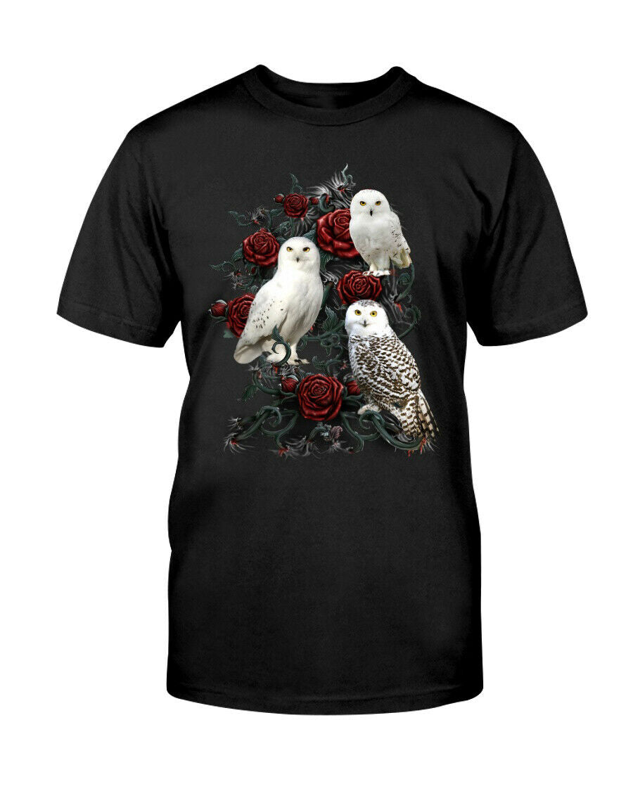 Owls And Roses T-Shirt